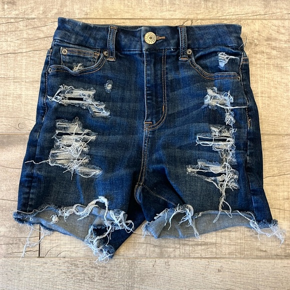 American Eagle Women’s Shorts‎ Next Level Stretch Curvy Hi-Rise Shortie Size 0 - Picture 5 of 8